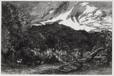 Der müde Pflüger, 1858 von Samuel Palmer